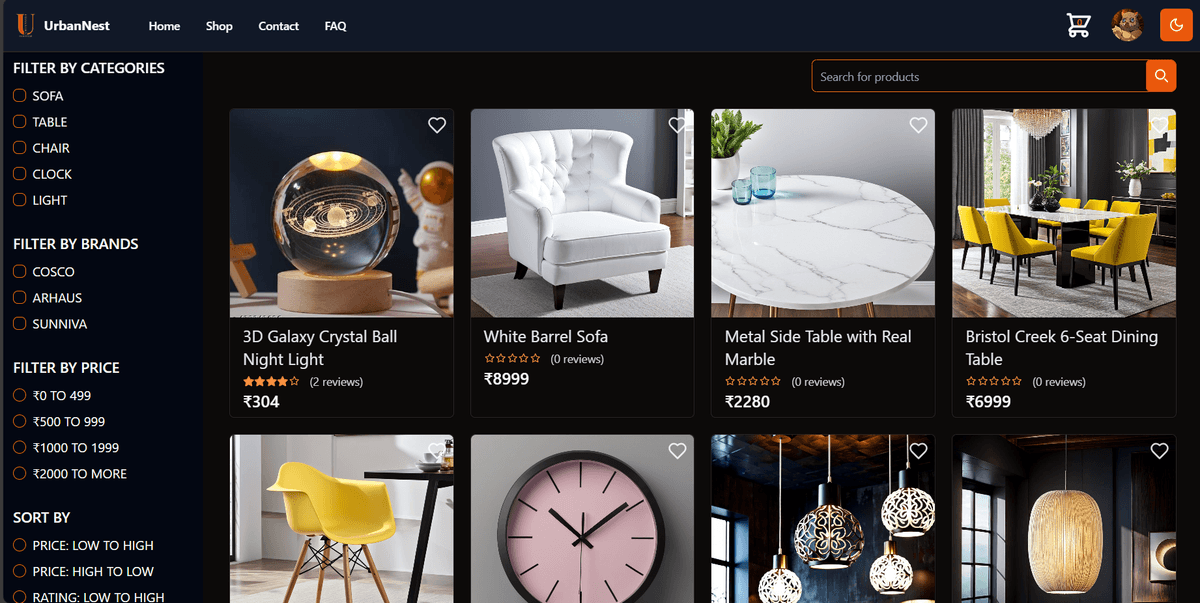 Urban Nest- Shop